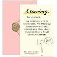 Funny New Job Congrats Card for friends/Colleague/Work Bestie, "ESCAPING FROM A NEVER ENDING NIGHTMARE", Be Fabulous Somewhere Else, Touching Farewell Wishes for New Beginnings, Warm Farewell Cards
