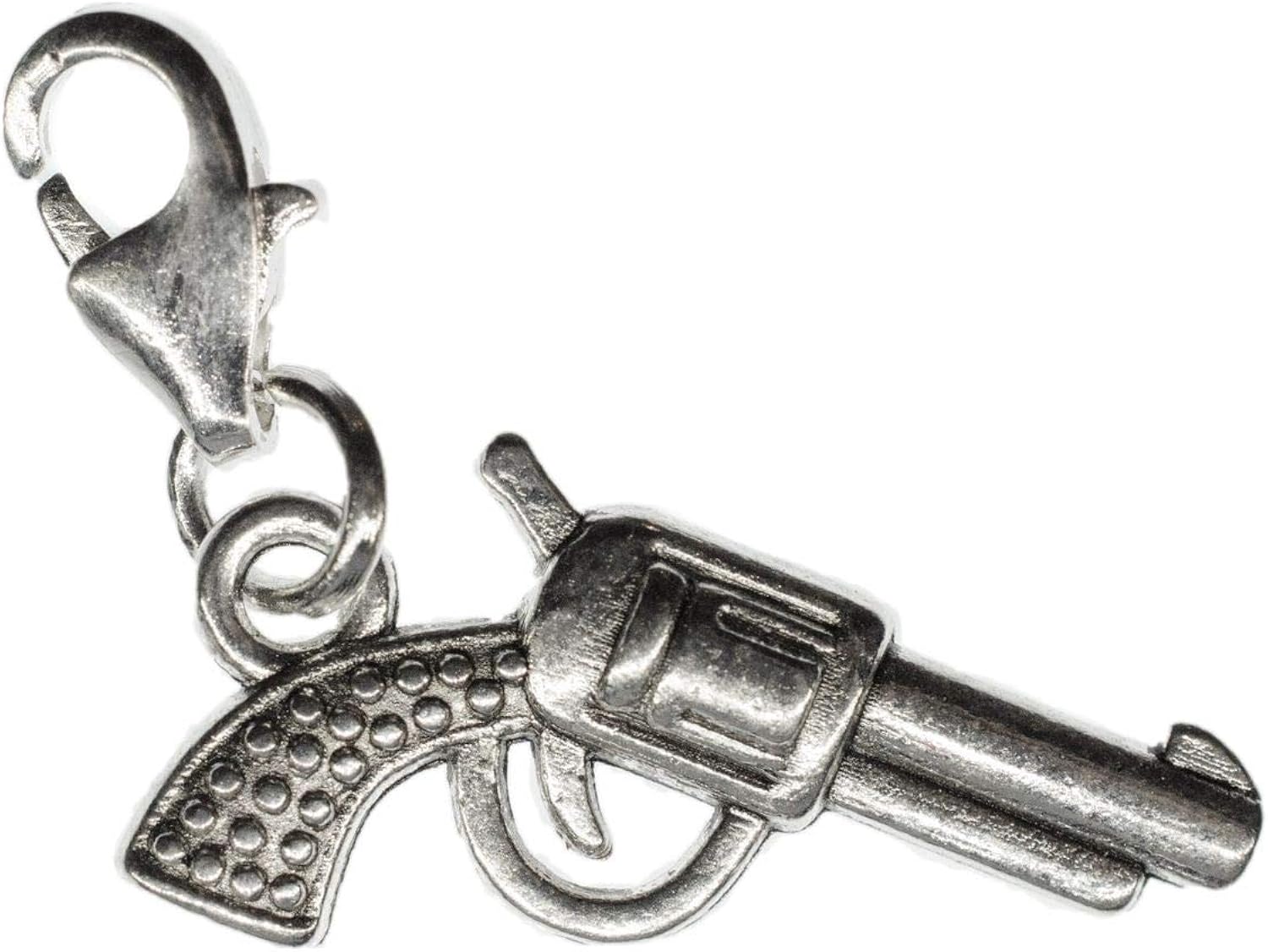 Miniblings Gun Charm Pendant Bracelet Wristlet Western Colts Revolver Cowgirl, Multicolored, 22mm