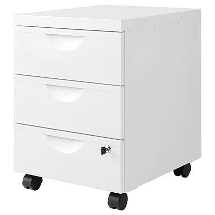 Ikea Erik Drawer Unit W 3 Drawers On Castors White 41x57 Cm 16
