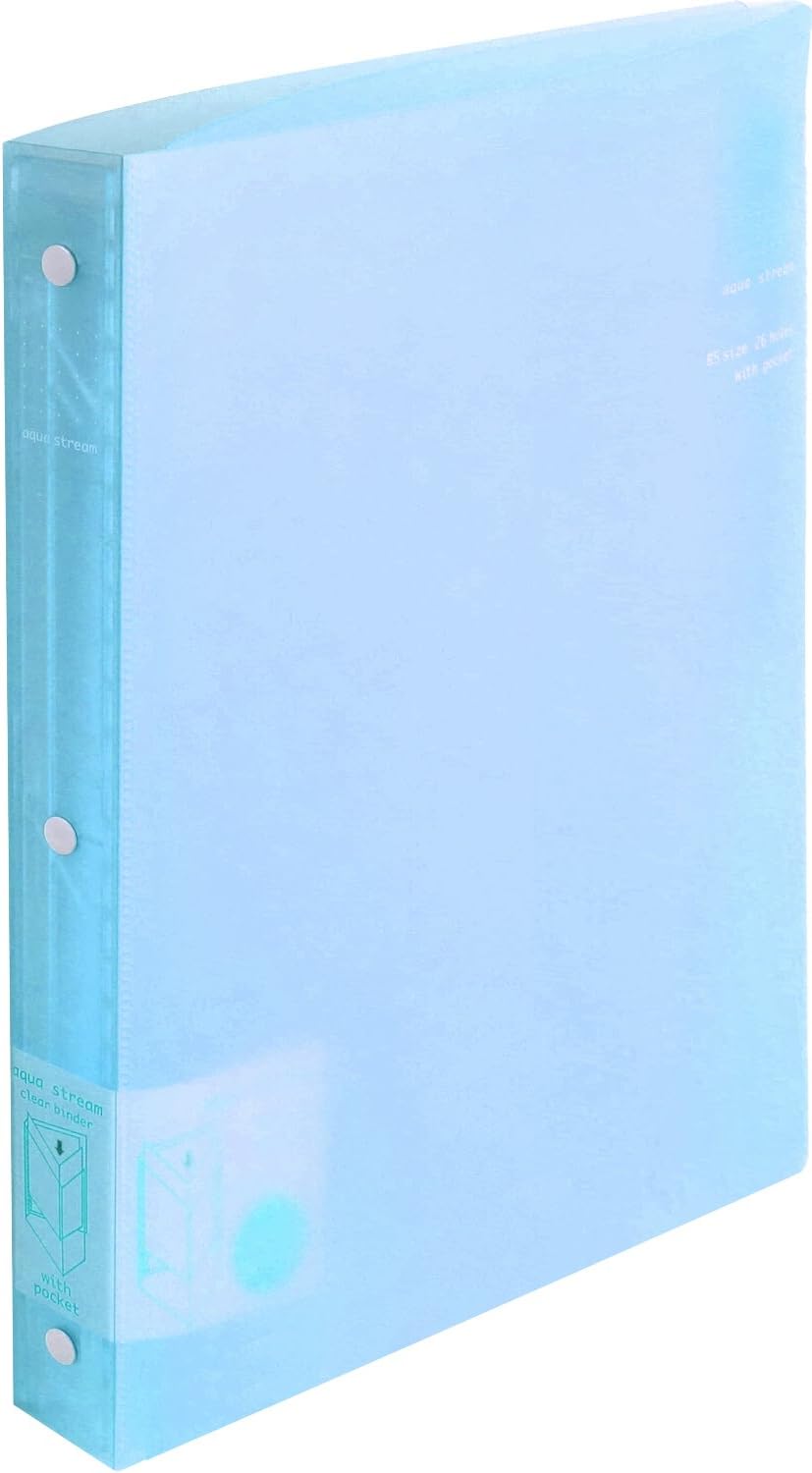 Kokuyo slide binder B5 100-sheet 26 hole blue le -P343B : Office Products