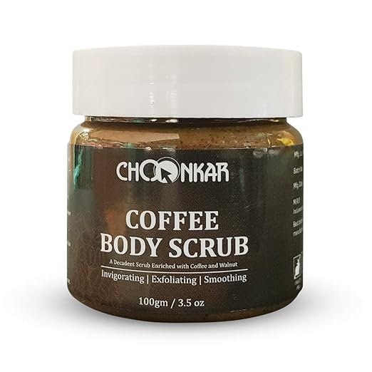 Choonkar Coffee Body Scrub (SLS and Paraben Free, Vegan & Non Cruelty)-100gm