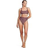 Gottex Luma Vintage Charm Women's Square Neck Bikini Top Swimsuit Removable Soft Cups, Adjustable Straps and Fully Lined