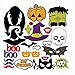 PIXNOR 24pcs Happy Halloween Photo Booth Props Skull Witch Hat Pumpkin Bat Butterfly Fancy Party Decor Supply