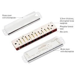 East top Harmonica Key of C 10 Holes 20 Tones 008K