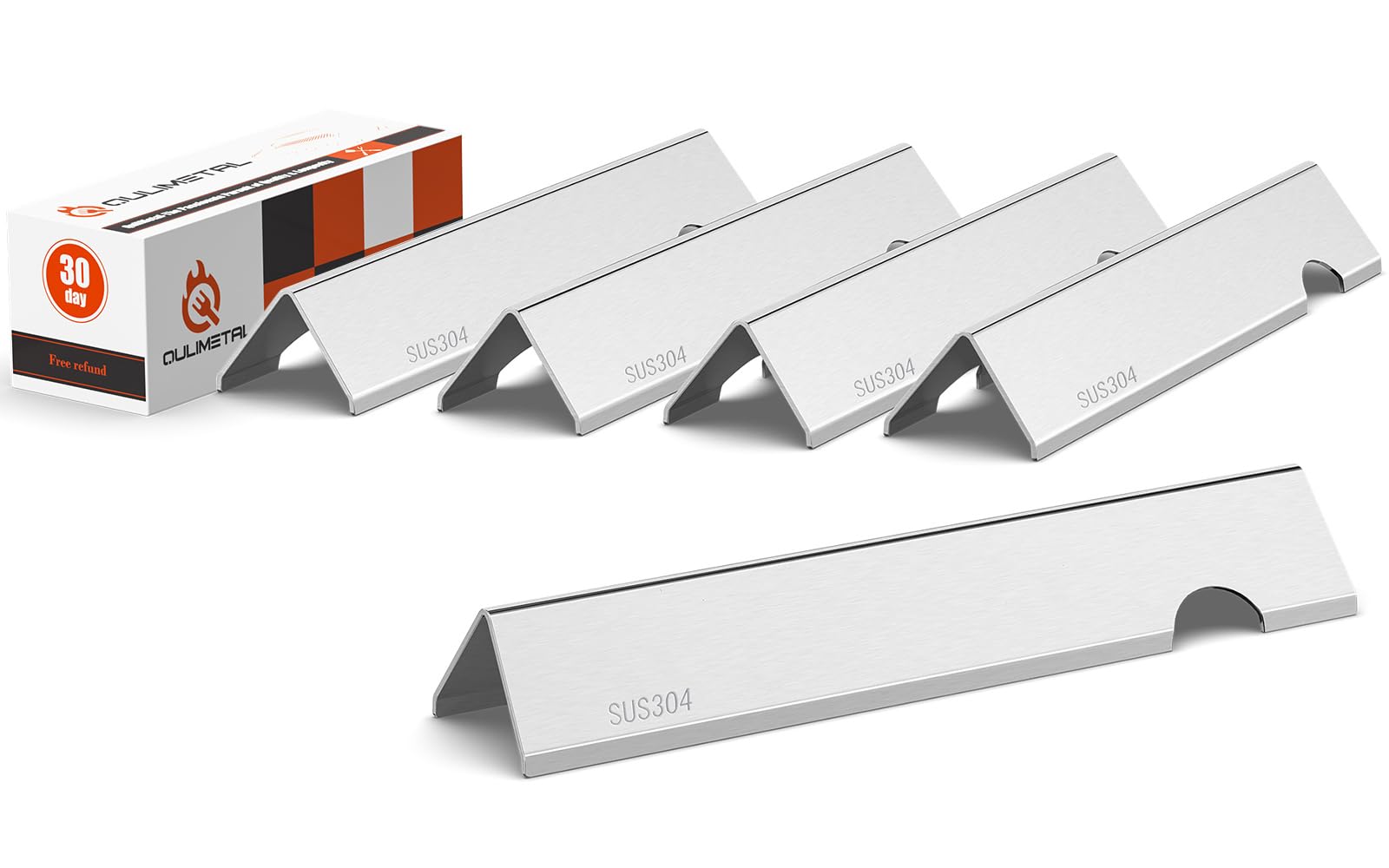 Photo 1 of QuliMetal SUS304 Flavorizer Bars for Weber Genesis II/LX 300 Series, Genesis II E-310, II E-330, II E-335, II S-335, II LX S/E-340 (2017 and Newer) Gas Grills, Heat Plates Replacements for 66032/66795