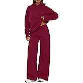 PRETTYGARDEN Womens Sweatsuits 2 Piece Set 2026 Casual Winter Long Sleeve Hoodie Loose Wide Leg Sweatpants Fall Tracksuit