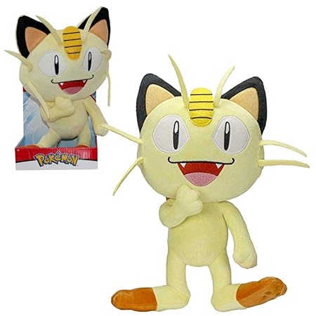 Lively Moments Pokemon Plüschtier / großes Kuscheltier / Plüschfigur Mauzi / Meowth ca. 28 cm