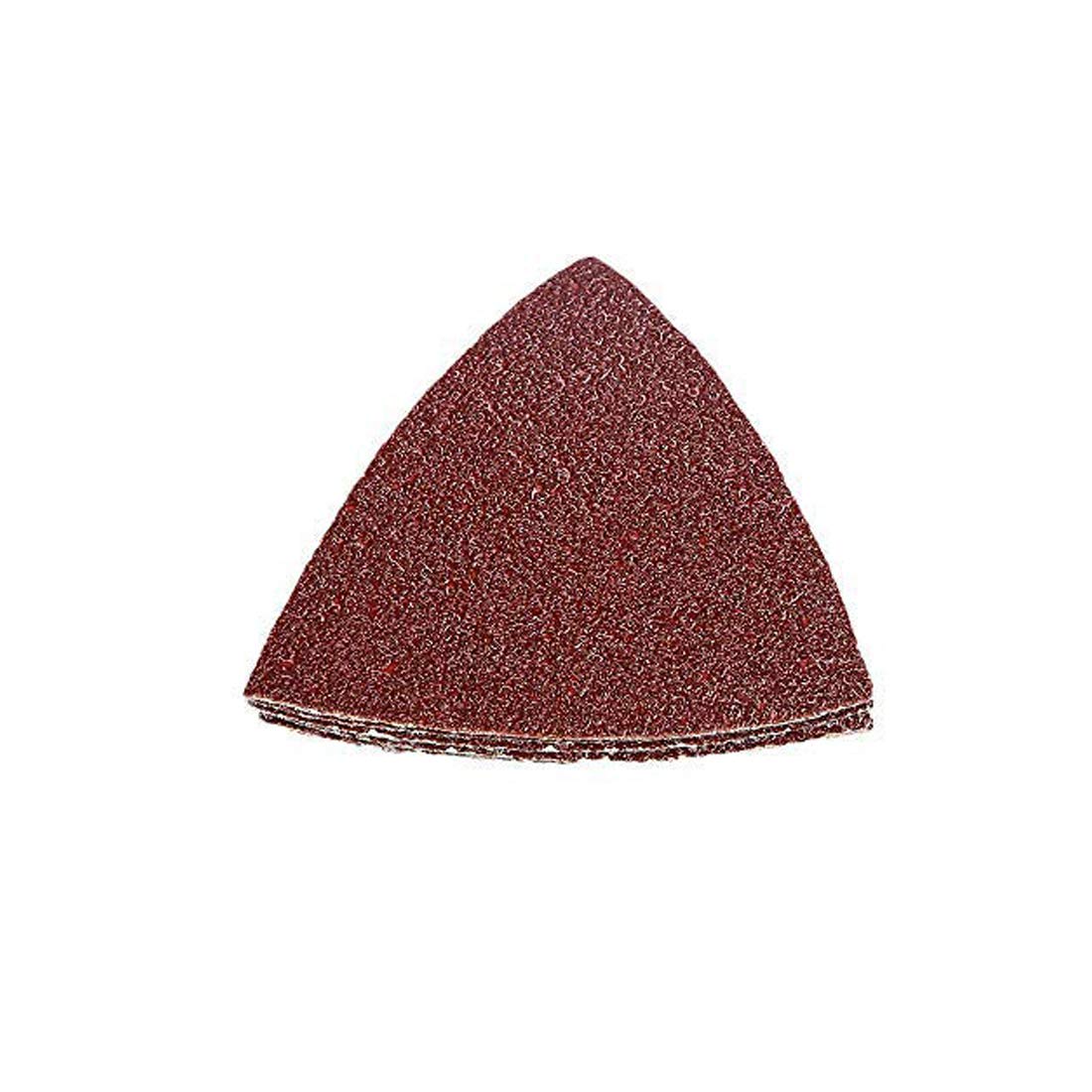 OxoxO 80mm Triangular Sanding Pad Abrasive Sandpaper NO Hole 40 Grits Aluminum Oxide Hook & Loop Sanding Sheets (60-Pack)