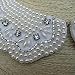 Trimscraft Fashion Vintage Style Faux Pearls Crystal Decorated Fabric False Collar Necklace Women Clothing Craft Supply