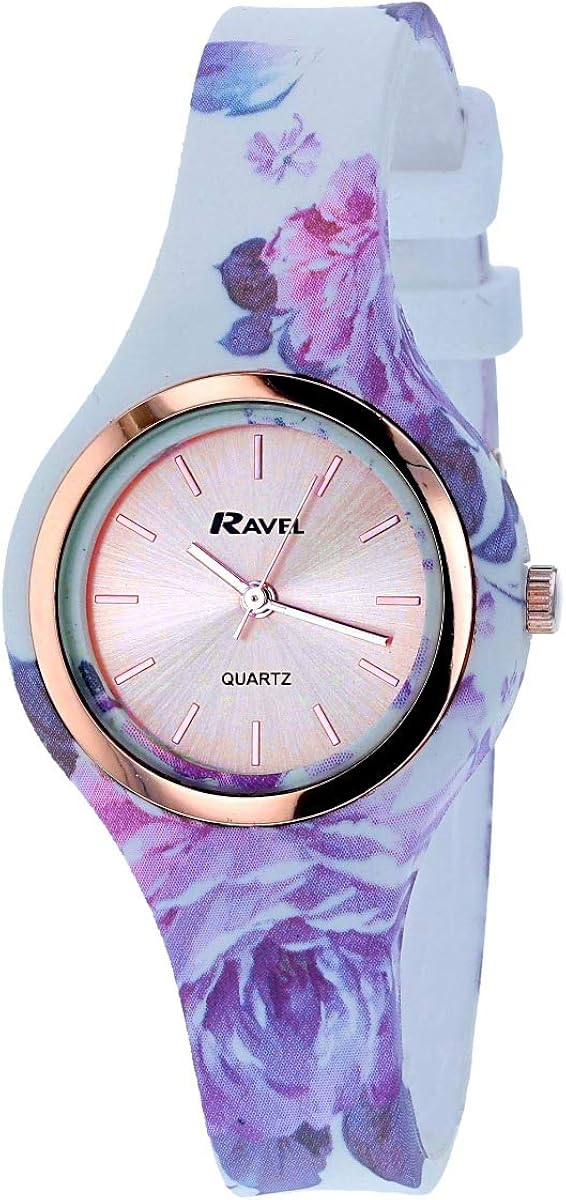 Ravel Womens Analogue Classic Quartz Watch with Silicone Strap R1801