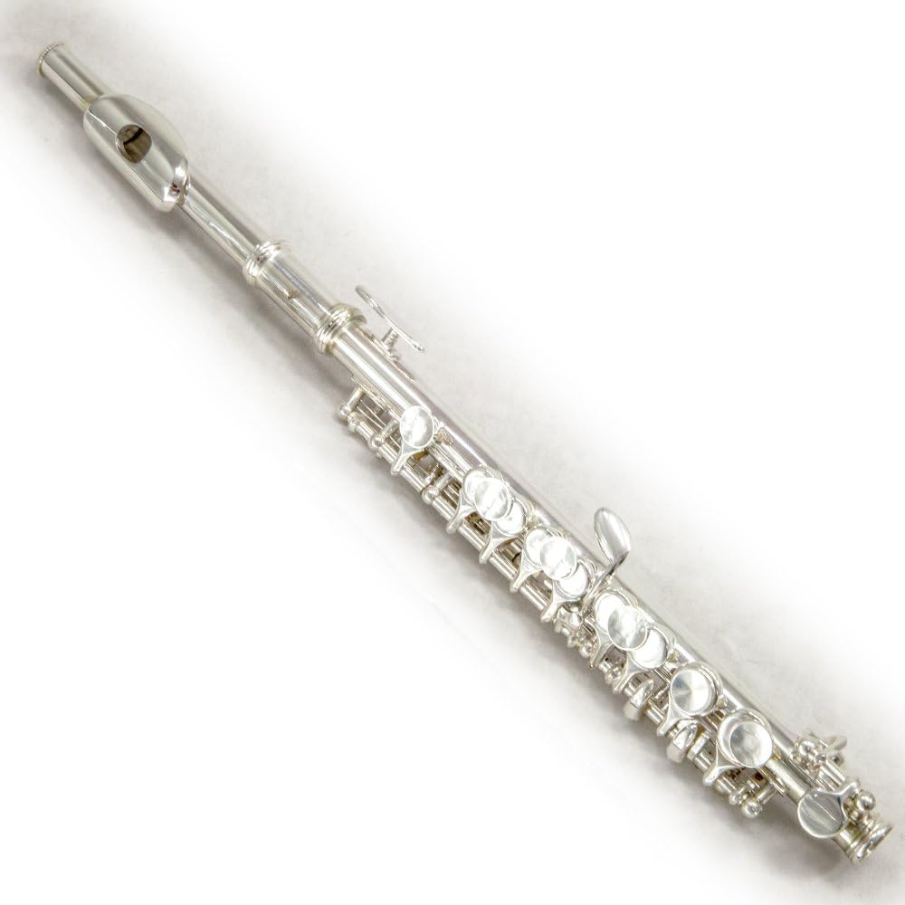 Sky(Paititi) Band Approved Silver Plated Piccolo Key of C with Hard Case, Cloth, Cleaning Rod, Joint Greasae and Screw Driver, Guarantee Top Quality Sound