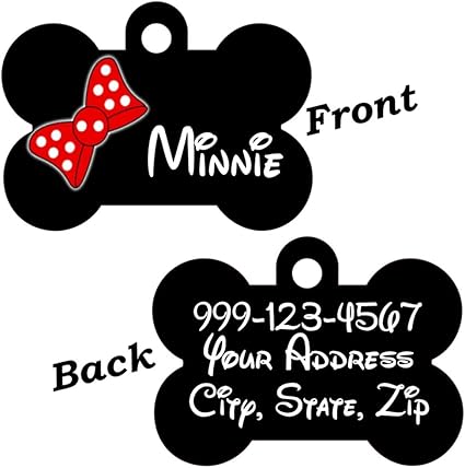 minnie dog tag