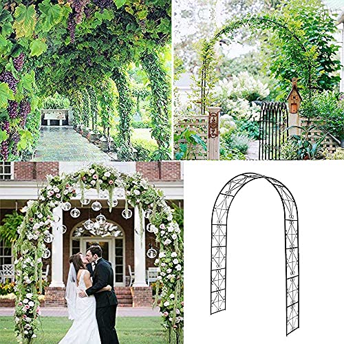 LYBC Rosenbogen Aus Metall Rankgitter Spalier Pergola Gartenbogen,200x140x36cm,Torbogen Spalier Rankhilfe Für… – Bild 6