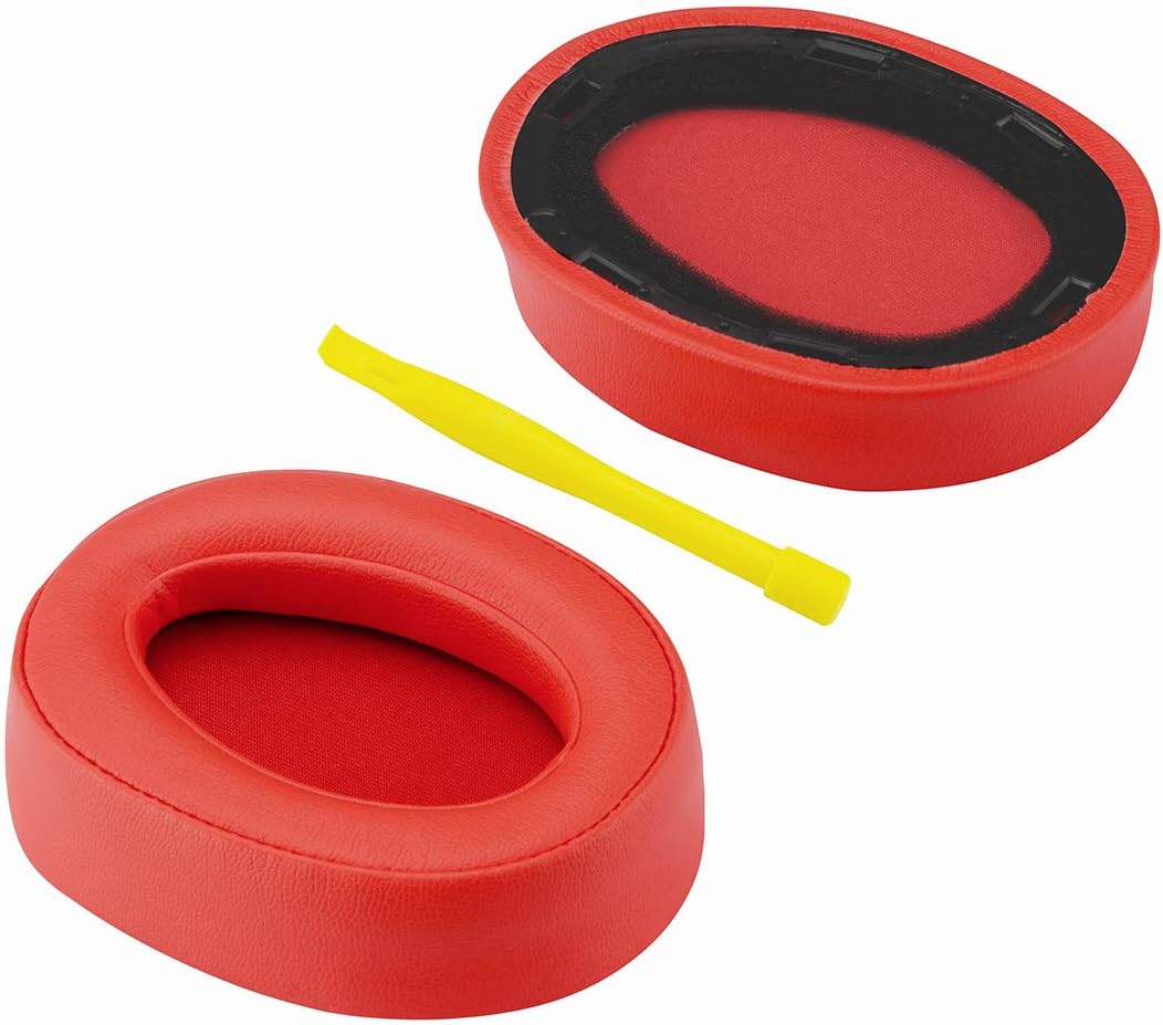 Geekria Replacement Ear Pads for Sony MDR-100ABN, WH-H900N Headphones Ear Cushions, Repair Parts (Red) - Image 3