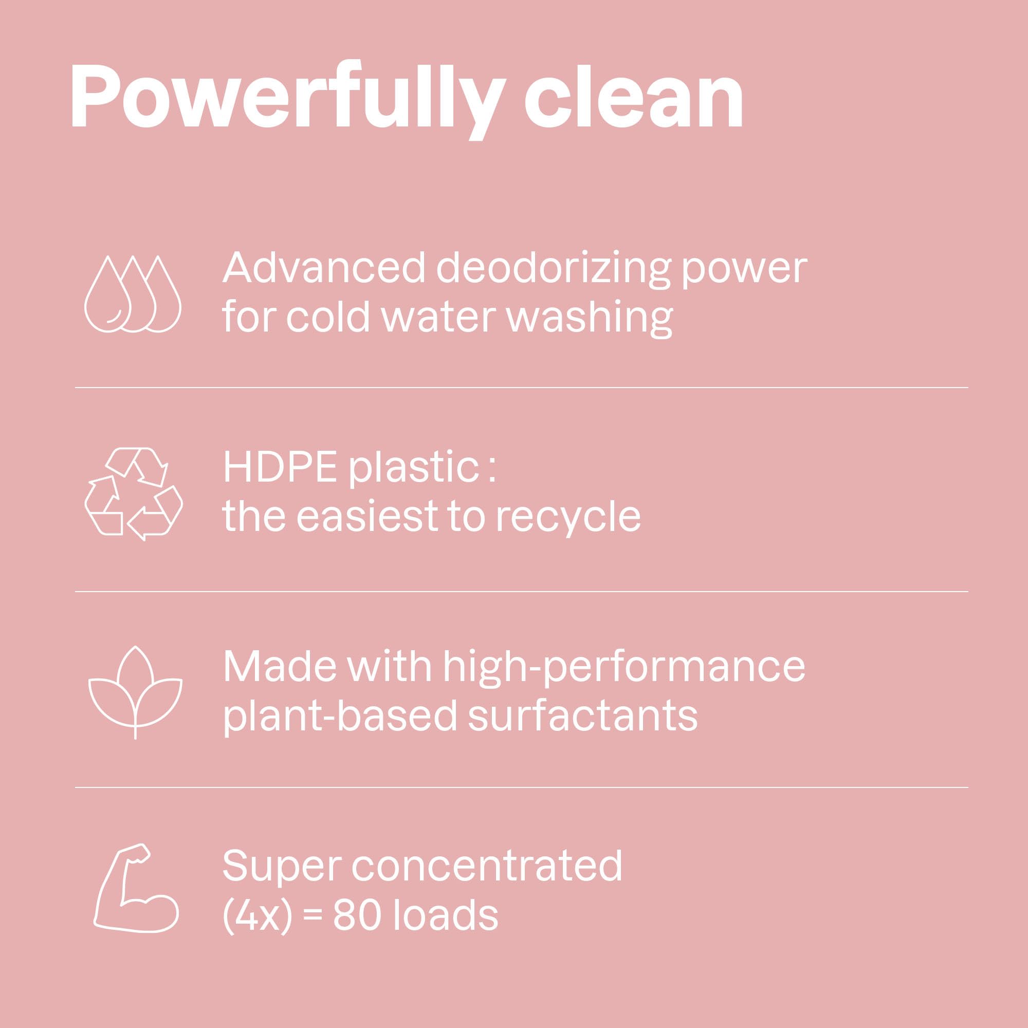 ATTITUDE Baby Laundry Detergent Liquid, EWG Verified, Safe for Baby Clothes, Infant and Newborn, Vegan and Naturally Derived Washing Soap, HE Compatible, Unscented, 80 Loads, 67.6 Fl Oz