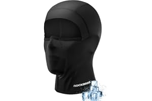 ROCKBROS Balaclava Face Mask, Breathable Full Face Mask, Cooling Neck Gaiter Sun Protection for Men Women, Face Cover Under H