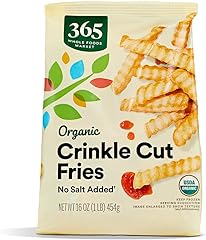 365 by Whole Foods Market, Organic Crinkle Cut French Fries No Salt Added, 16 oz, Frozen