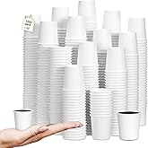Jingmore 1000 Pcs 1 oz Mini Coffee Cups Disposable Espresso Paper Cups Bathroom Mouthwash Mugs Disposable Medicine Mugs for Travel Picnic Barbecue Party(Classic Style)