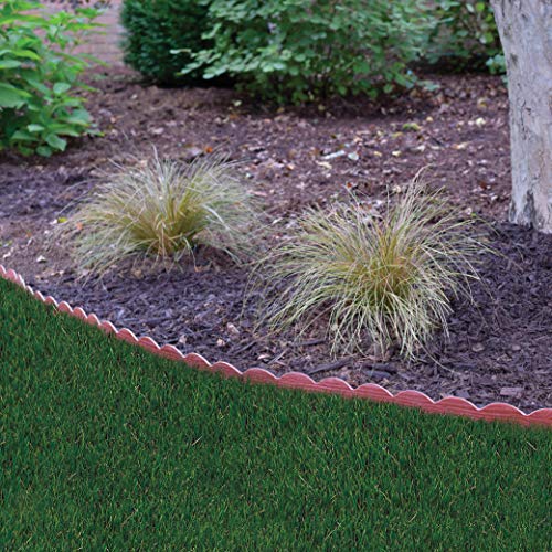 EasyFlex Decorative NoDig Landscape Edging with Anchoring Spikes, 2.5