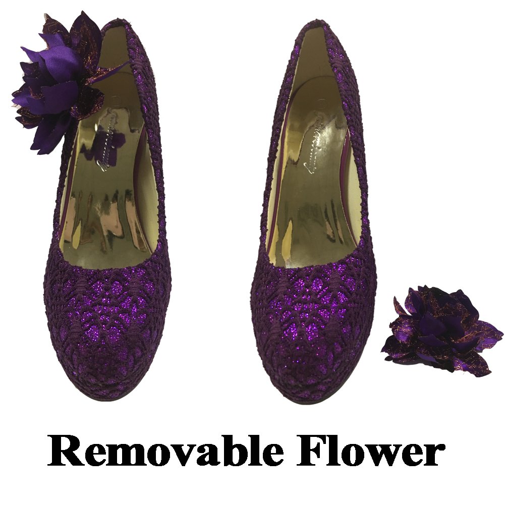 getmorebeauty Women's Vintage Lace Flowers Party Dress High Heel - Image 8