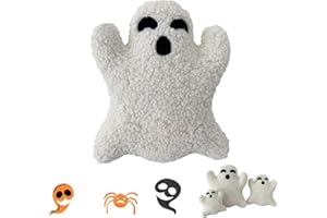 PTAEXCEL 15.7 Inch Halloween Ghost Pillows, Ghost Plush Toy Halloween Decor, Ghost Spooky Pillows, Cute Soft Halloween Party Decoration Pillow, Spooky Home Decorations.