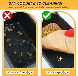 BYKITCHEN Air Fryer Liners 120pcs for Ninja Dual Tower 9L 9.5L AF400UK view 3