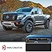 Haru Creative - Front Hood Grille Emblem Letter Insert Overlay Vinyl Decal Stickers Compatible with and Fits Nissan Titan XD 2016 2017 2018 - Matte Black