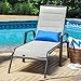 Coral Coast Coral Coast Del Rey Padded Sling Chaise Lounges - Set of 2, Bronze, Aluminum, 72.75L x 27W x 39.75H inches