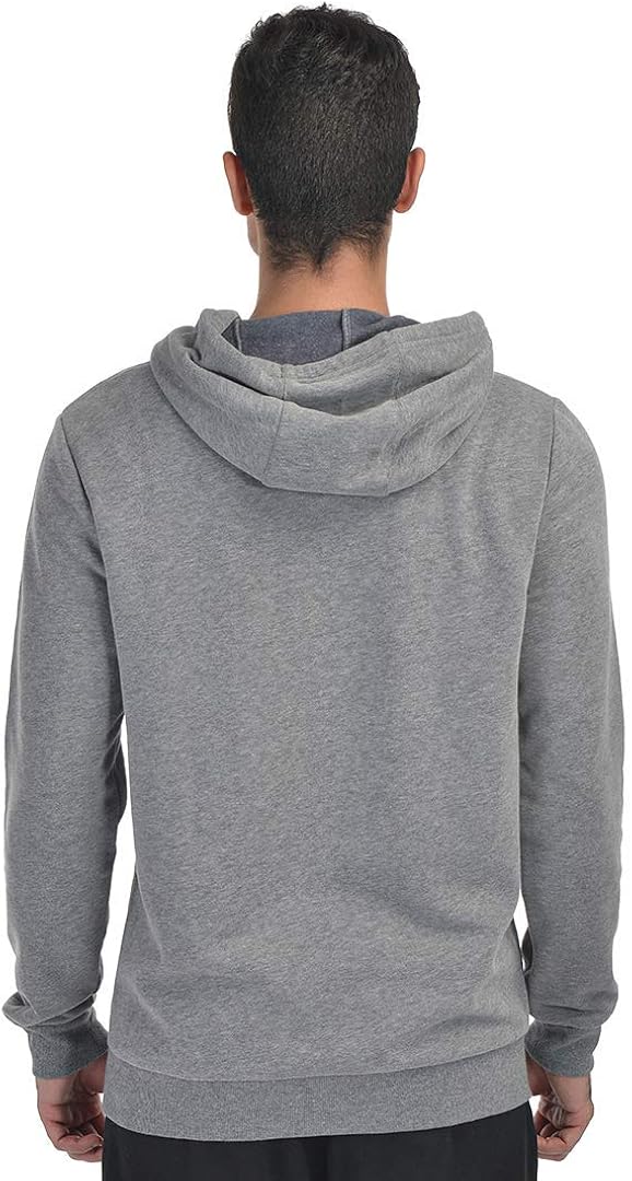 Qualidyne Men's Full Zip Fleece Hoodies Midweight Workout Thermal Sweatshirt Long-Sleeve Athletic Hooded Jacket: Clothing