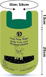 GREENER WALKER Tie Handles Poo Bags 600 Count Biodegradable Corn Starch view 5