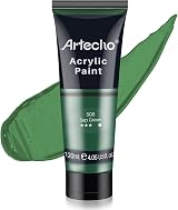 Artecho Sap Green Acrylic Paint 120ml 4.05oz Tube for Canvas Wood Fabric