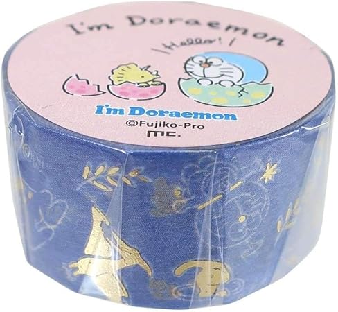 Amazon Co Jp ドラえもん マスキングテープ 金箔入り mm マステ ブルー おもちゃ
