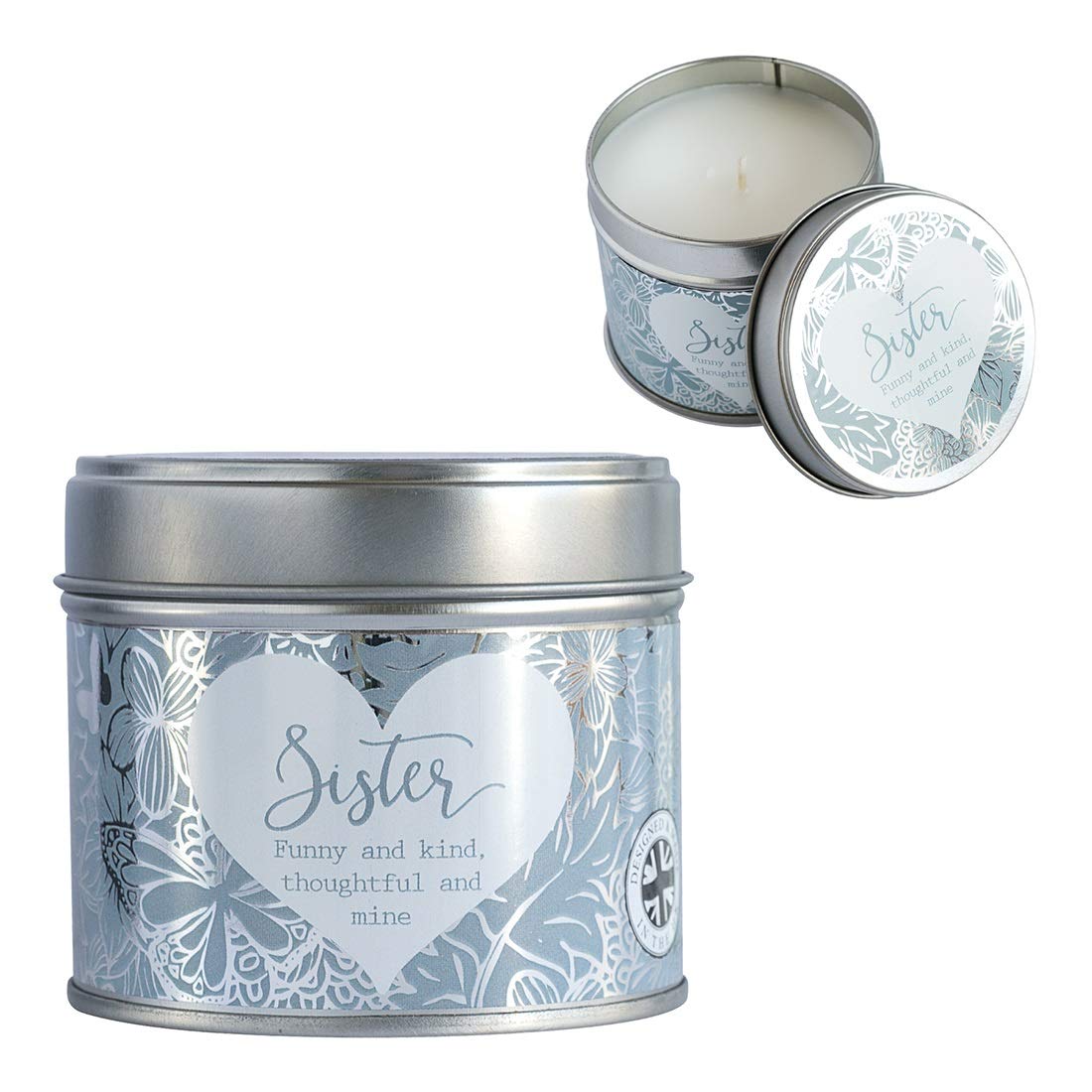 Arora Said with Sentiment-Candle in A Tin Sister, Multicolour, One Size, 7356