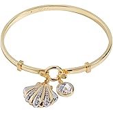 Alex and Ani Shell Motif Beaded Charm Bangle