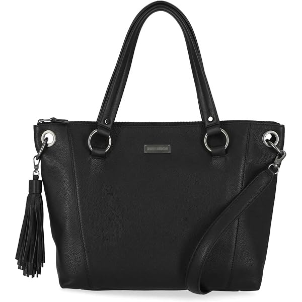 Harley-Davidson Black Pebbled Leather Backpack with Tassel Amazon.com: Harley-Davidson Women main image 4