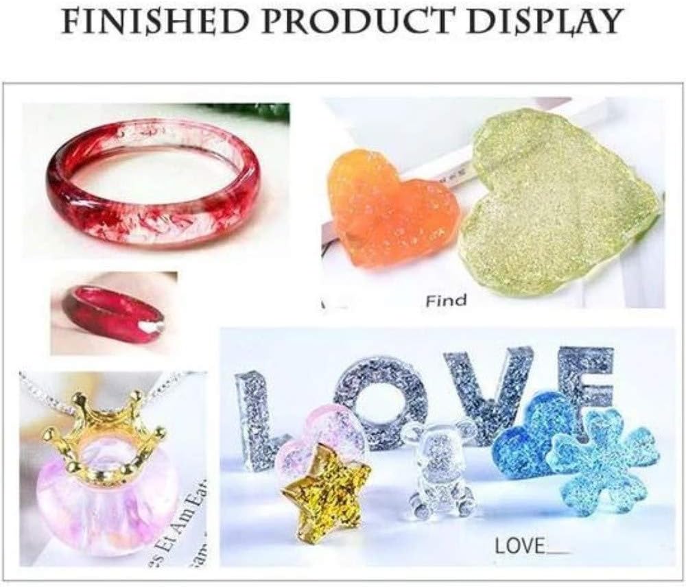 FUNSHOWCASE Set Stampi In Silicone Per Gioielli In Resina – Forme Cristallo E Pietre Preziose, 220 Pezzi - 6