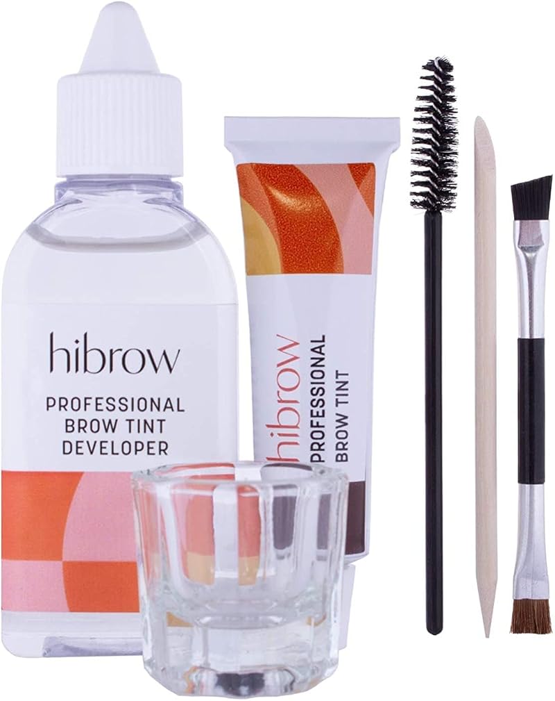 Hi Brow Professional Tinting Kit Dark Brown 15ml Tint 50ml Developer