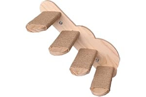 Cat Stairs for Wall,Wood Cat Ladder Climbing Steps | Elegant Kitten Shelves Perches Stairway Furniture for Home Balcony Apart