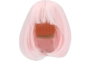 Haofy BJD Doll Wig Pretty Straight Bang Shoulder Length Soft Hair For 1/3 Doll, Lifelike Wearing Effect, Easy Cutting, For Dr