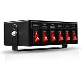 UBL 1100 6-Switch Backlit Controller Box | Emergency Vehicle Strobe Warning Lights - Siren - Speaker