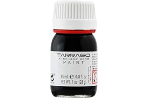 Tarrago Sneaker Leather Paint–Acrylic Customize Shoe Paint–for Sneakers, Boots, Bags, Purses–Matte,Flexible, Perfect Coverage–Black #018 – 0.8 Fl.Oz.