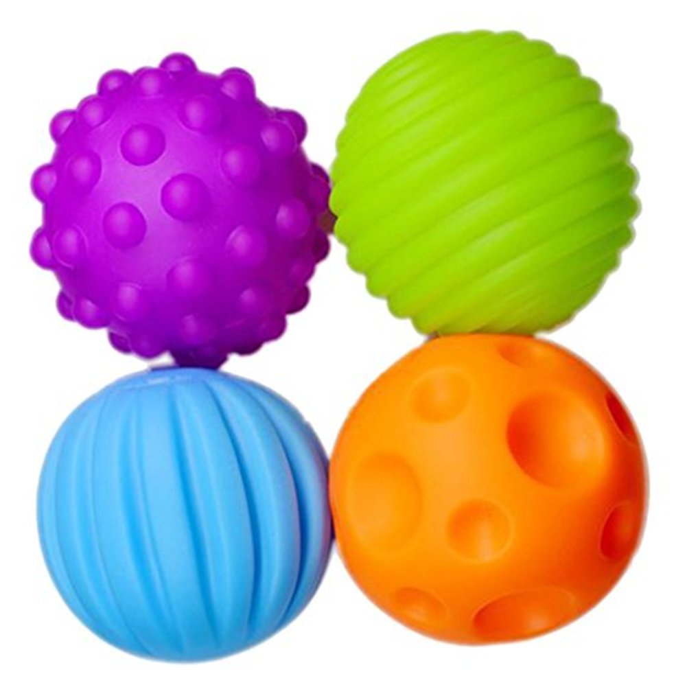 Zentto 4Pcs Balles Sensorielles Bébé Jouets
