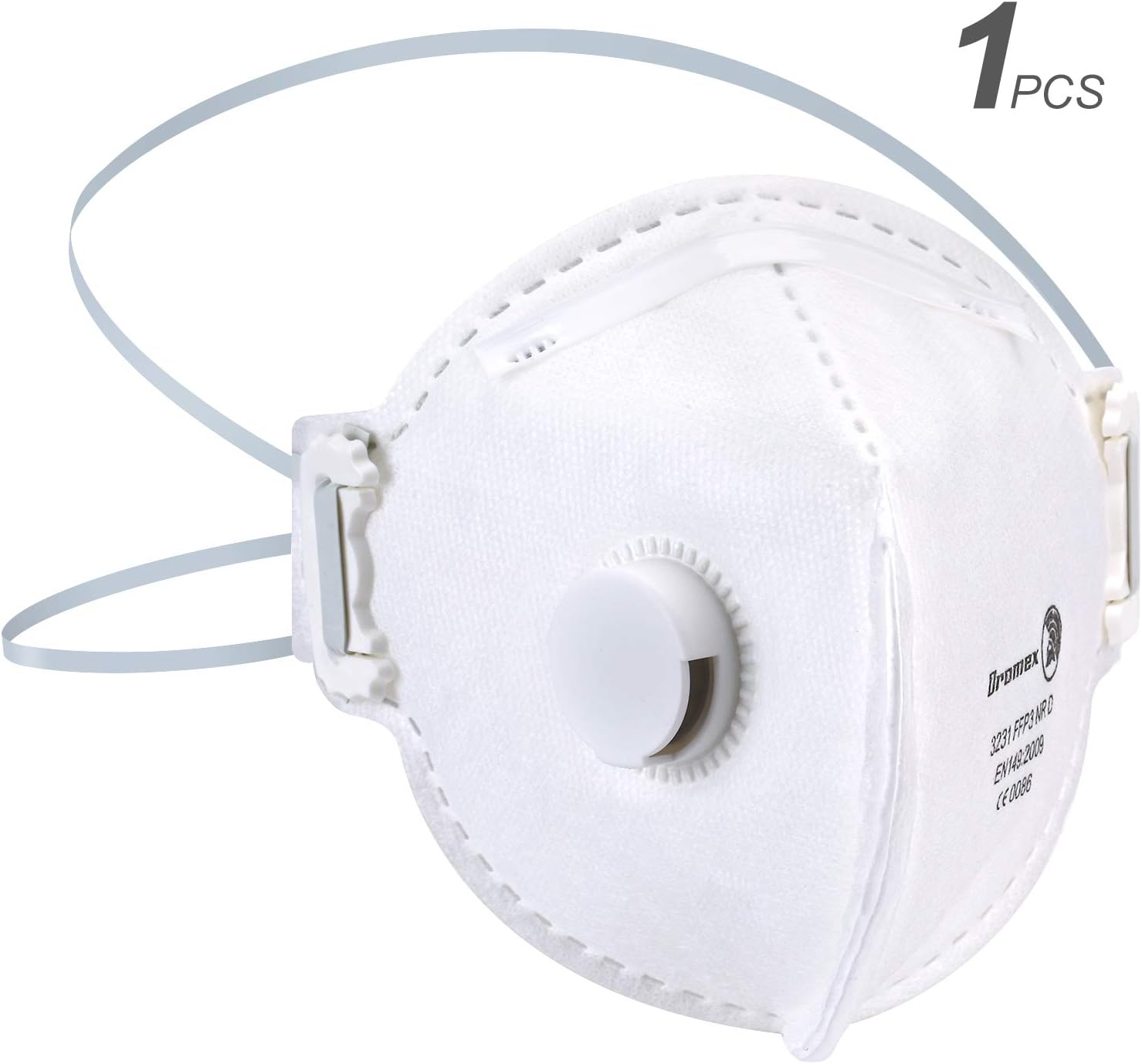 Andake N95 Respirator Face Mask, Filtering efficiency 99.99% 9~15 days arrives (N95 FFP3 1 PCS)