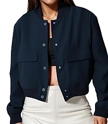 Modegal Women's Fall Varsity Bomber Jackets Long