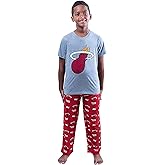 Ultra Game Youth NBA Official 2-Piece PJs Lounge Pants & Tee Set
