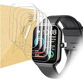 LYSANDRA Compatible for TPU smart watch screen protector film for 1.96" Jugeman P99 / P98, Togala Smartwatch Upgrade Flexible Film Scratch Resistant Soft HD TPU Transparent Film (6 Pack)