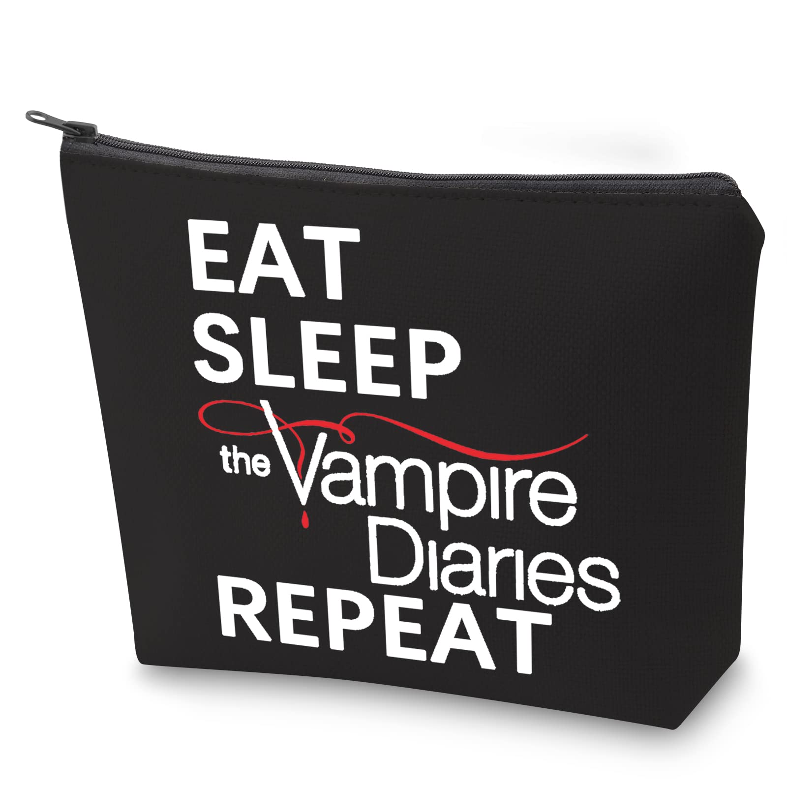 BAUNA TVD Merchandise Vampire TV Series Inspired Zippered Cosmetic Bag for Fans Fandom Vampire Girls (BL The Vampire Repeat)