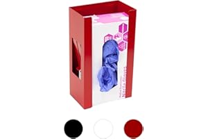 EHOMEA2Z Magnetic Glove Holder,Glove Box Holder,Glove Dispenser,Durable Coated Steel,Space Saving Design for Work,Shop, Garage,Medical Office,Laundry Room,Kitchen,Hospital,Fridge,Wall Mount (Red)