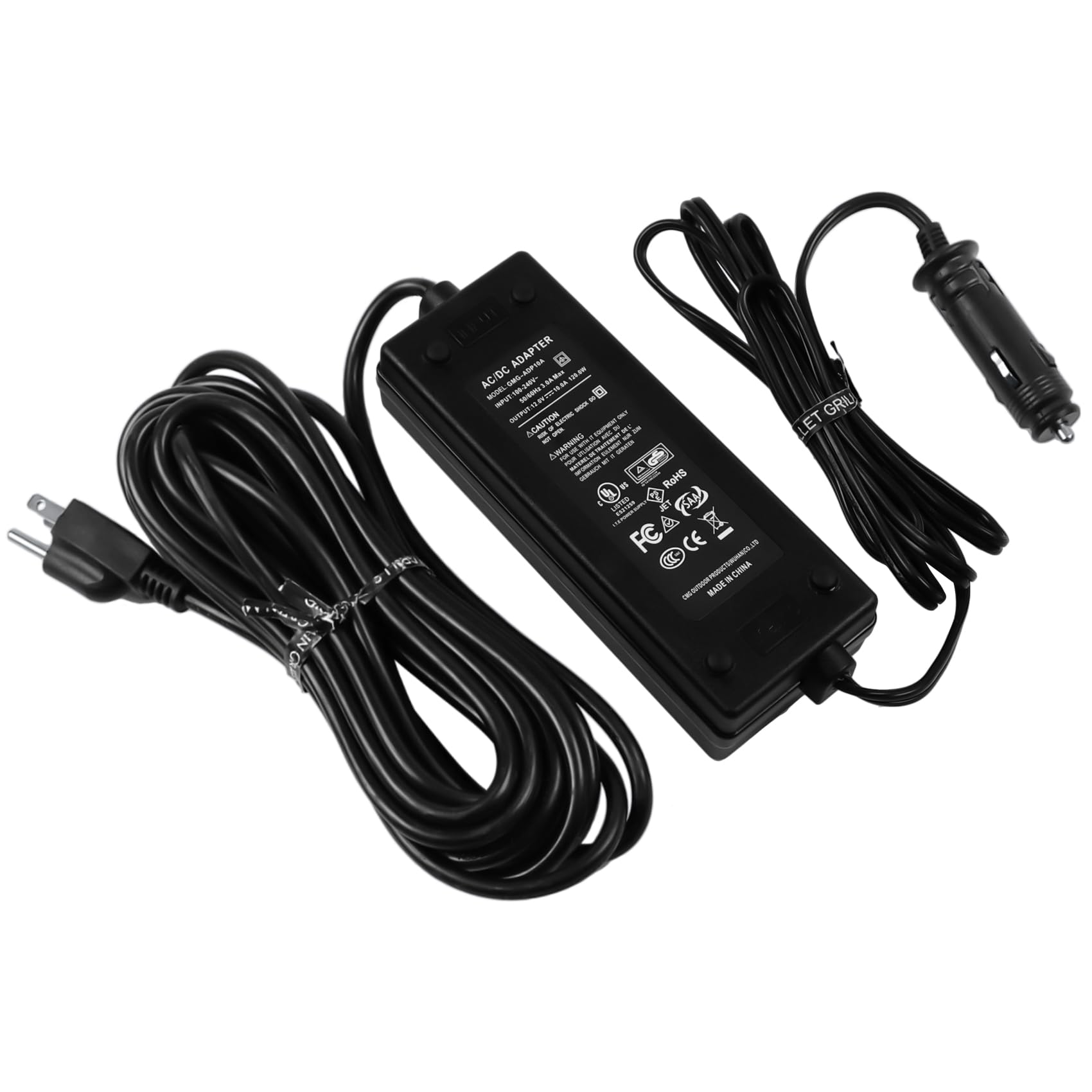 Photo 1 of 12V Power Supply Converter Adapter Plug for GMG Green Mountain Grill Jim Bowie, Daniel Boone, Davy Crockett Prime/Prime Plus Grill, P-1001 P-1266 Power Cord Replacement Part for Ledge Peak Trek