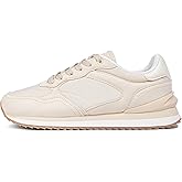 LUCKY STEP Women's Platform Fashion Sneakers Suede Colorful Colorblock Stylish Retro Casual Neutral Tennis Running Footwear Walking Shoes